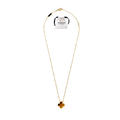 KLOVAR LONDON Van Cleef Tiger Eye Necklace - Gold