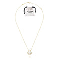 KLOVAR LONDON Van Cleef White Pearl Clover Necklace 925 Silver 18k Gold Plated