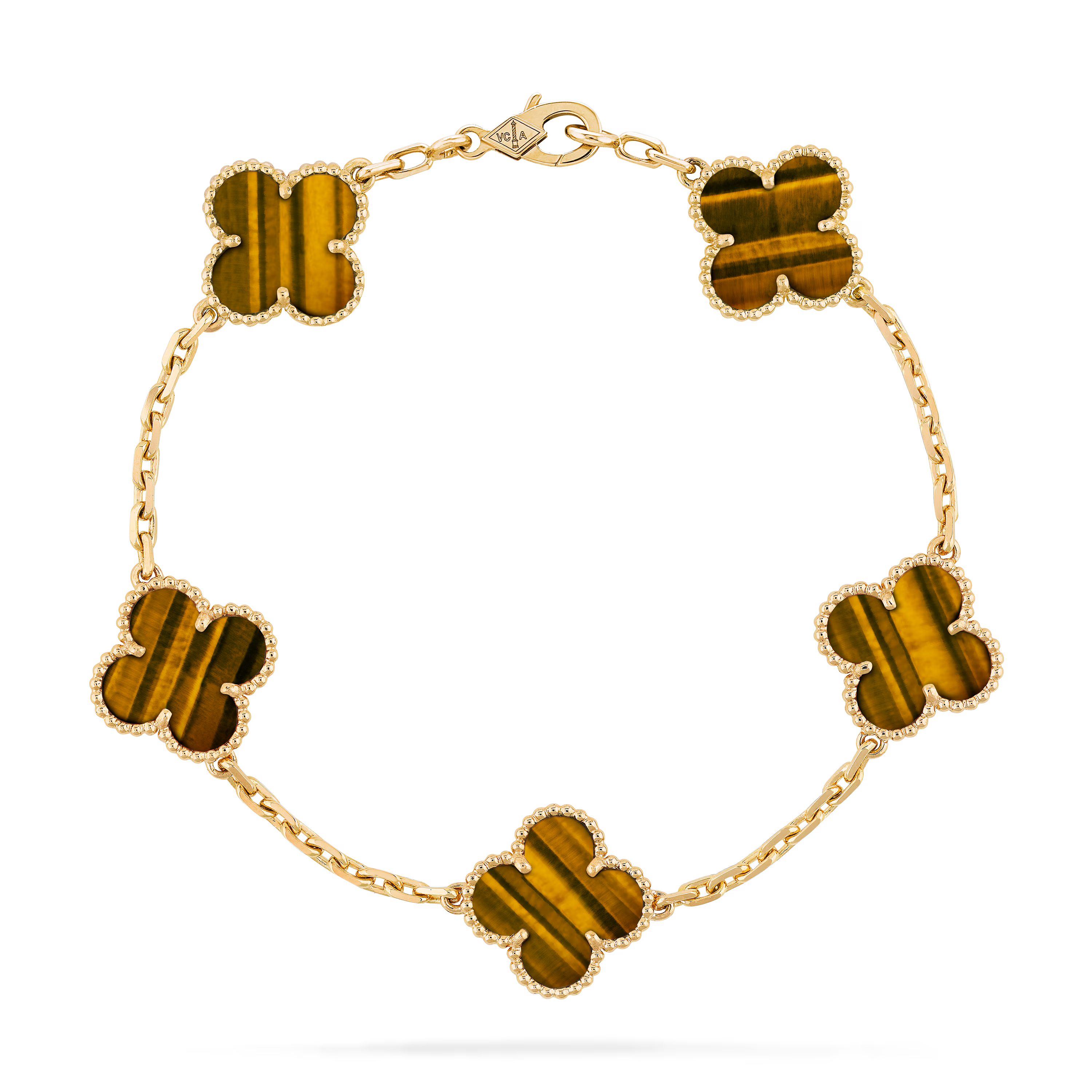 KLOVAR LONDON Alhambra Gold Clover Bracelet 925 Silver 18k Gold Plated