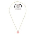 KLOVAR LONDON Pink Clover Necklace 925 Silver 18k Gold Plated