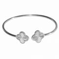 KLOVAR LONDON Silver Clover Bangle 925 Silver