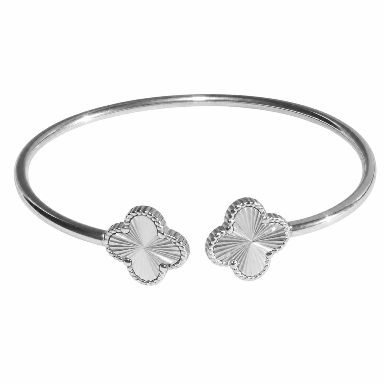KLOVAR LONDON Silver Clover Bangle 925 Silver