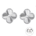 KLOVAR LONDON Silver Clover Earrings 925 Silver