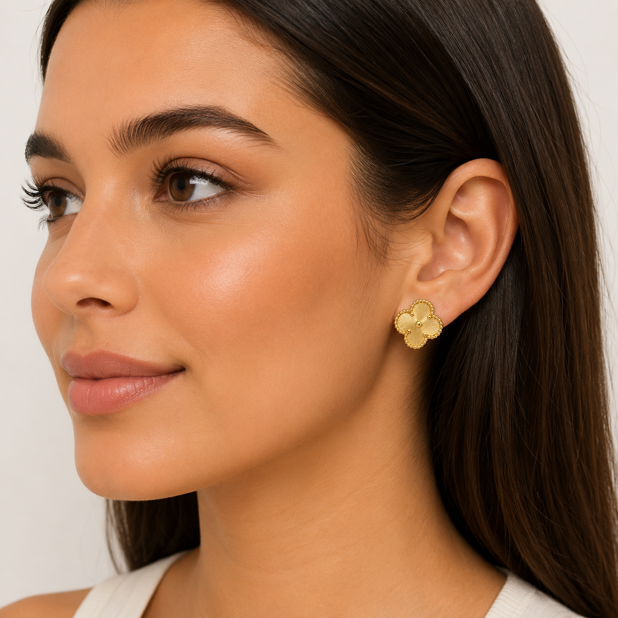 Van Cleef Earrings Gold - KLOVAR LONDON - 18K Gold Plated Lucky Clover